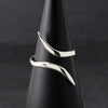 sterling silver open front ring