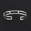 sterling silver rectangle cuff bracelet