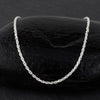 sterling silver rope chain anklet