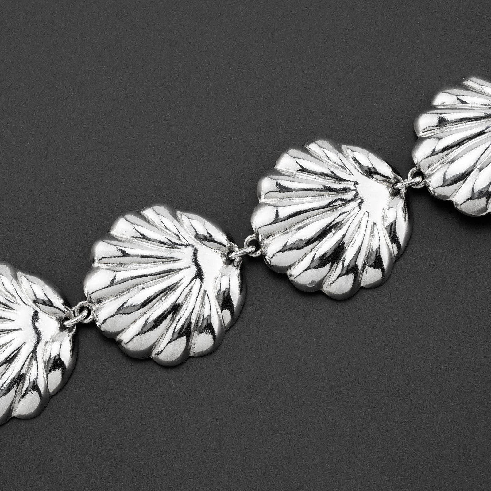 sterling silver seashell bracelet