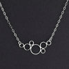 sterling silver seven circles necklace