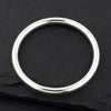 sterling silver solid round tube bangle bracelet