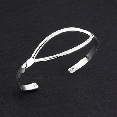 sterling silver split cuff bracelet