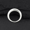 sterling silver thin dome everyday ring