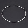 sterling silver thin wire choker necklace