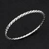 sterling silver twisted cable bangle