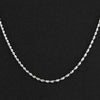 sterling silver twisted chain necklace