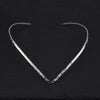 sterling silver v shaped choker necklace