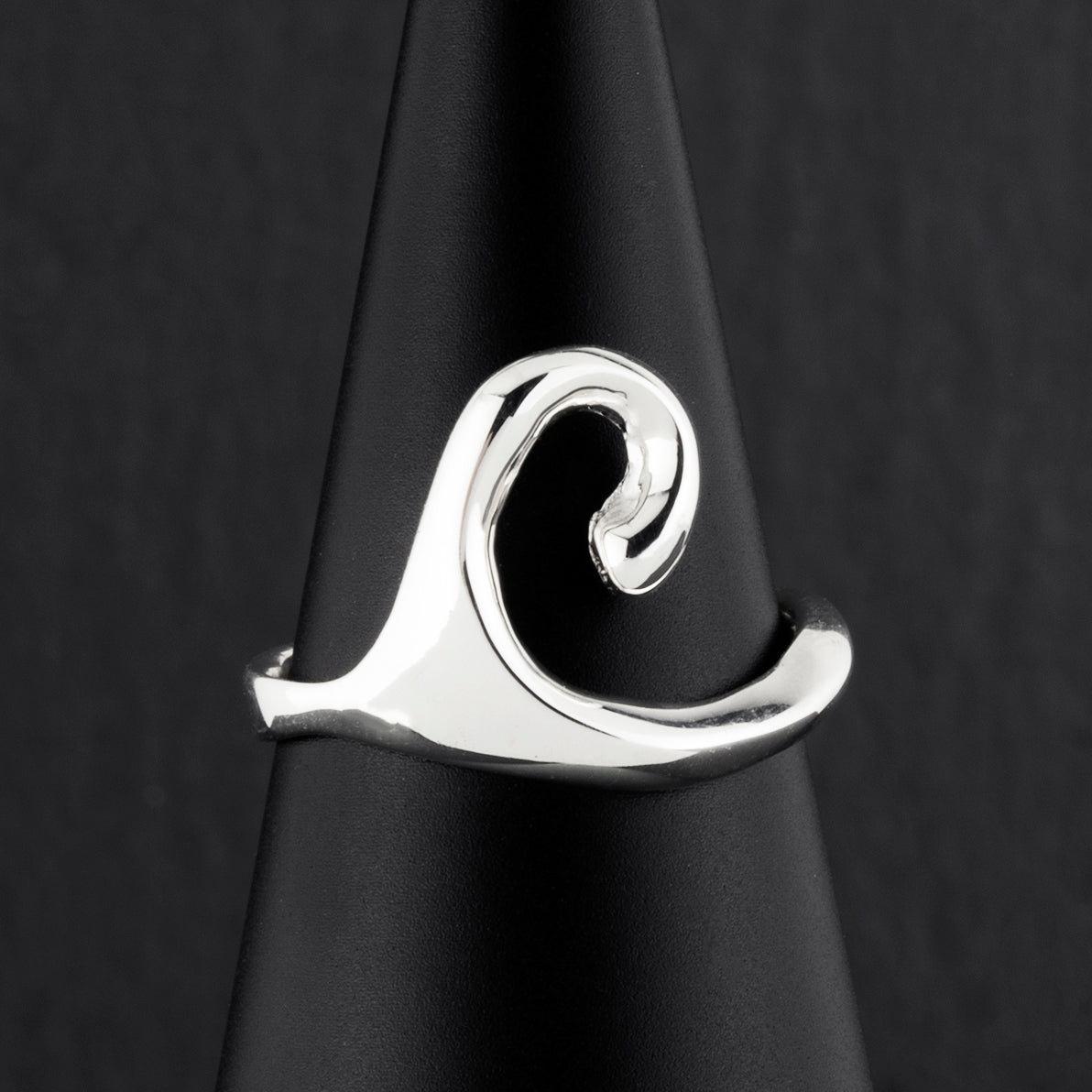 sterling silver wave ring