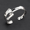 sterling silver wrap statement cuff bracelet