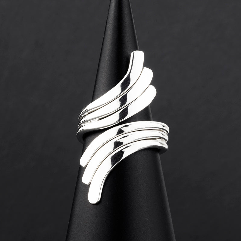sterling silver wrap statement ring
