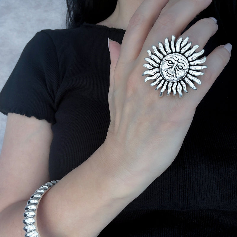 sun statement ring