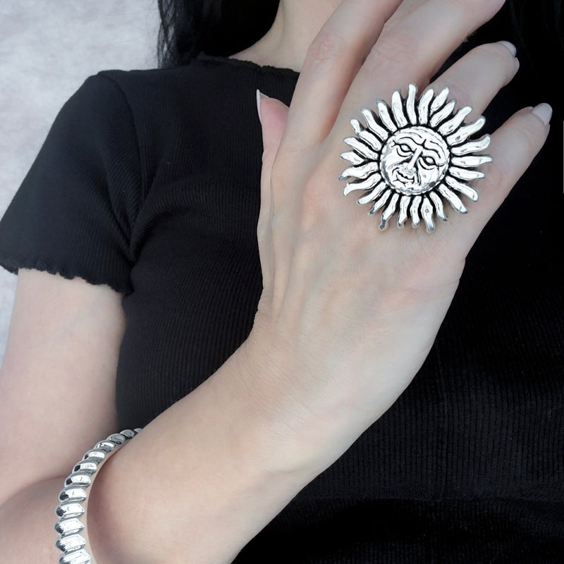 sun statement ring