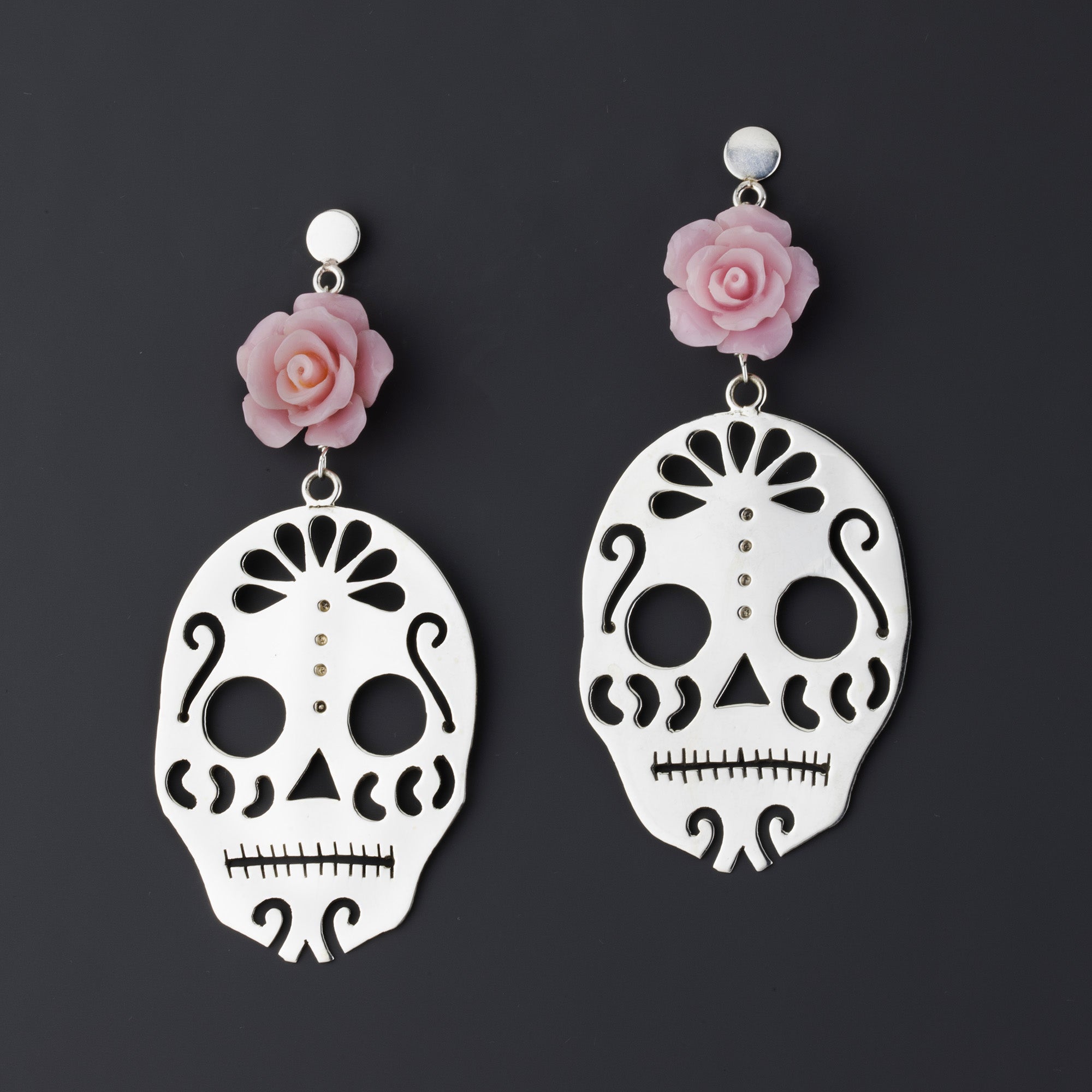 sweet rebel large sugar skull earrings