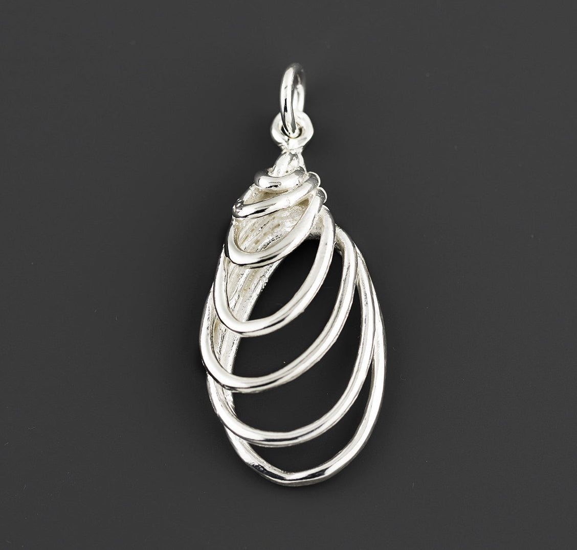 swirl spirit sterling silver pendant