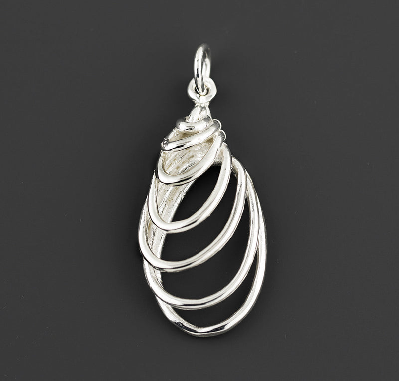 swirl spirit sterling silver pendant