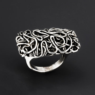 tangled chic Taxco silver ring