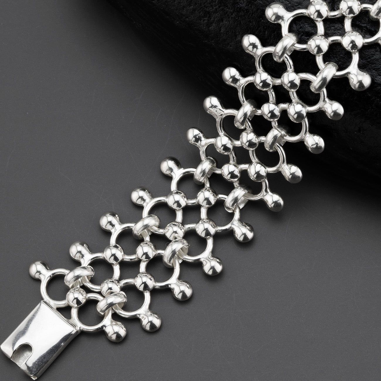 Reina Chain Taxco Silver Bracelet