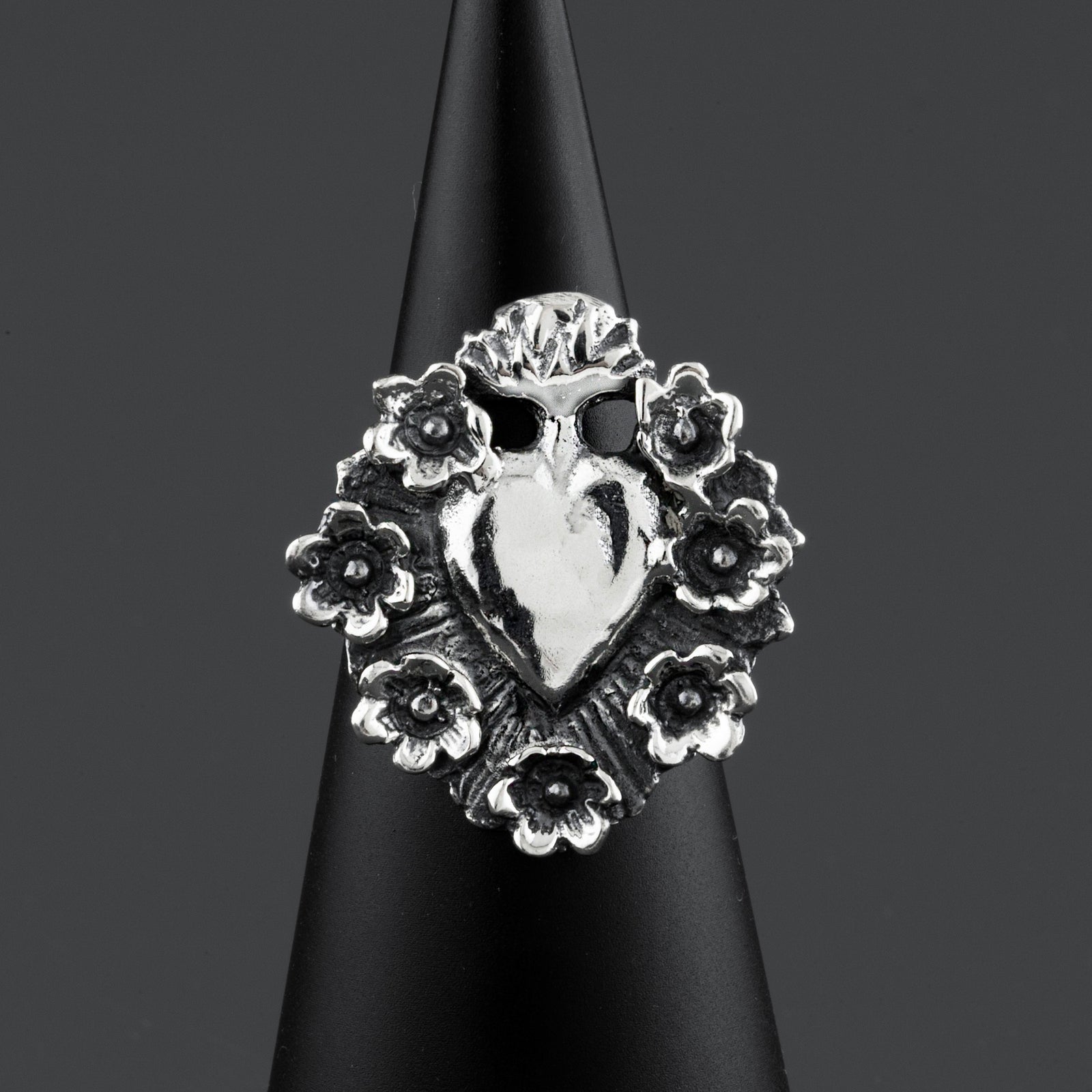 Sacred Bloom Mexican Silver Ring