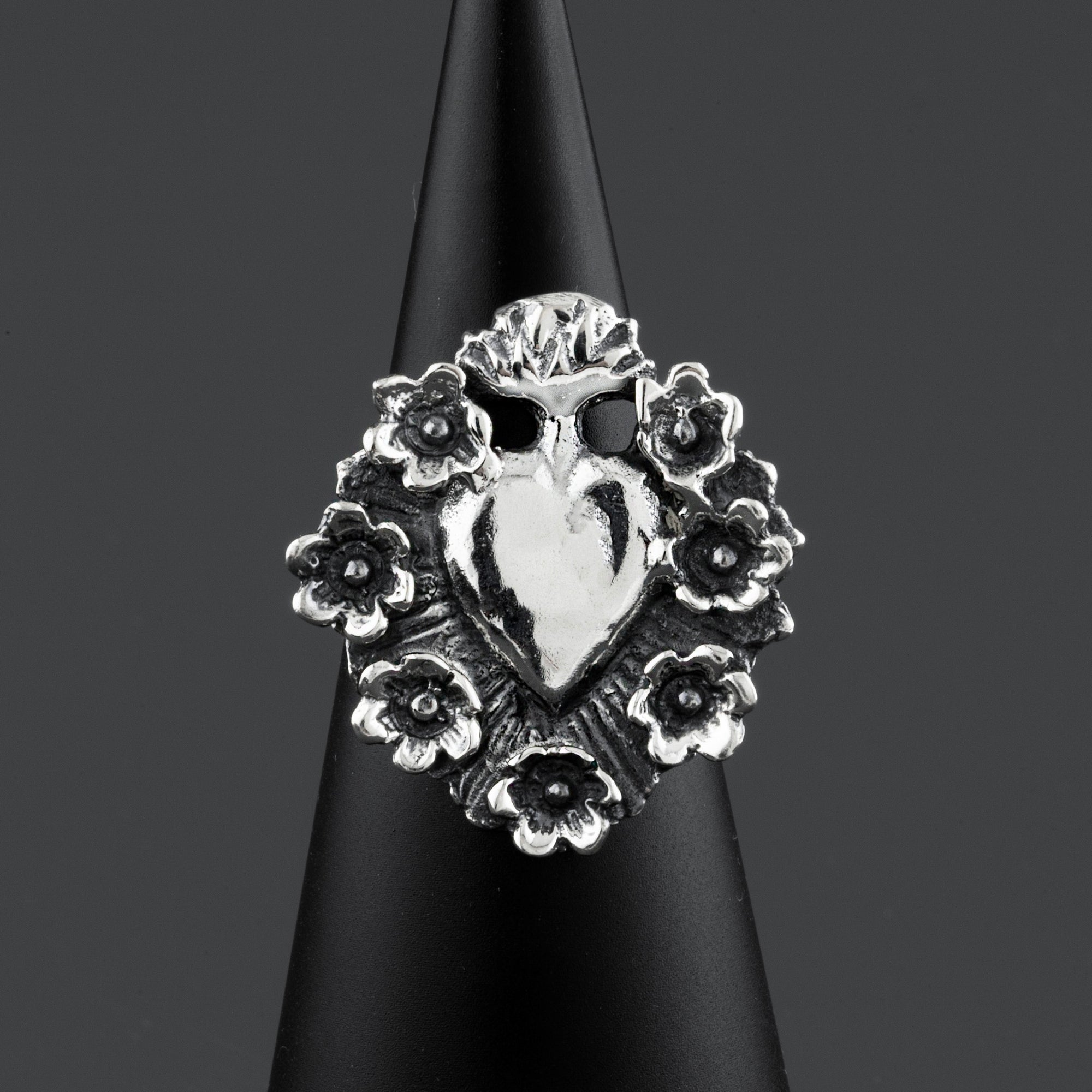 Sacred Bloom Mexican Silver Ring
