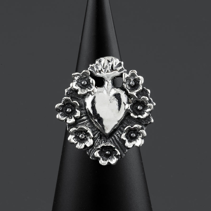 Sacred Bloom Mexican Silver Ring