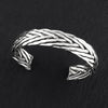 Taxco Mexico silver woven cuff bracelet
