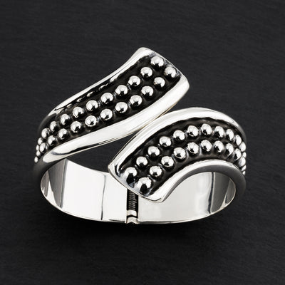 Taxco sterling silver clamper bracelet