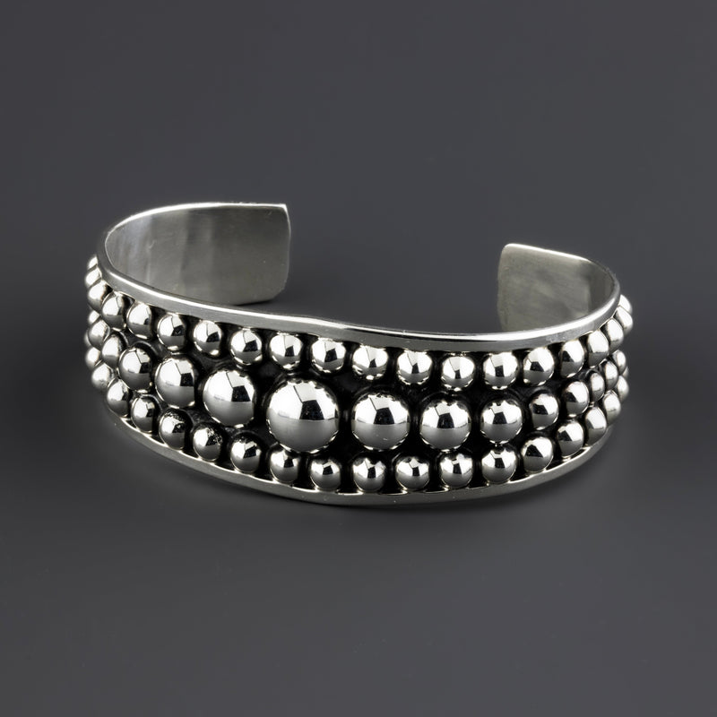 Taxco sterling silver cuff bracelet