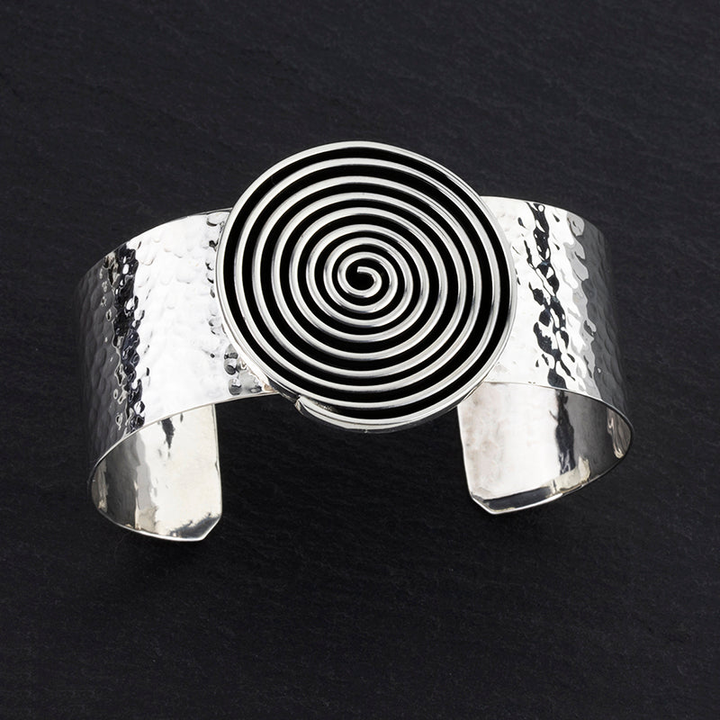 Taxco twist sterling silver cuff bracelet