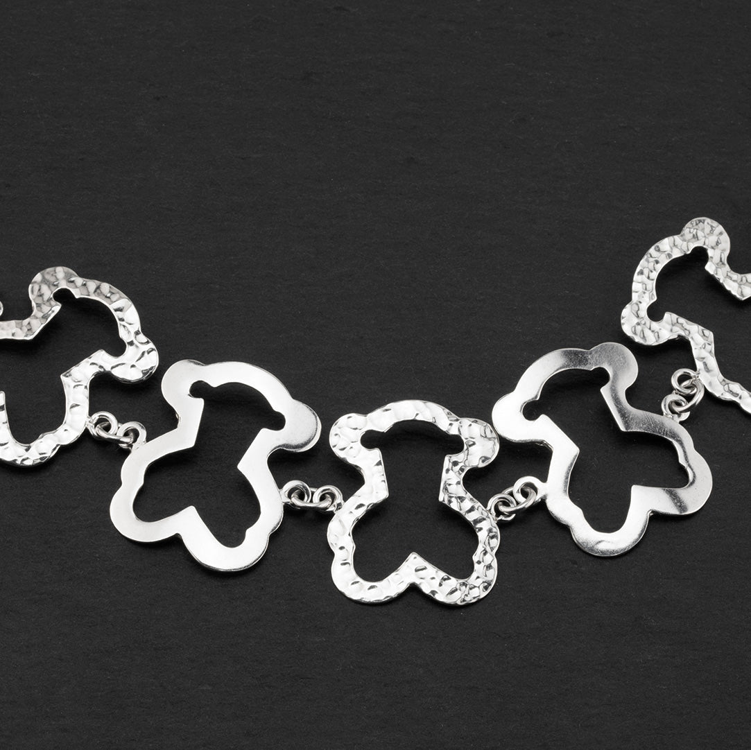 teddy links sterling silver bracelet