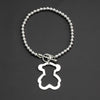 teddy luxe sterling silver charm bracelet