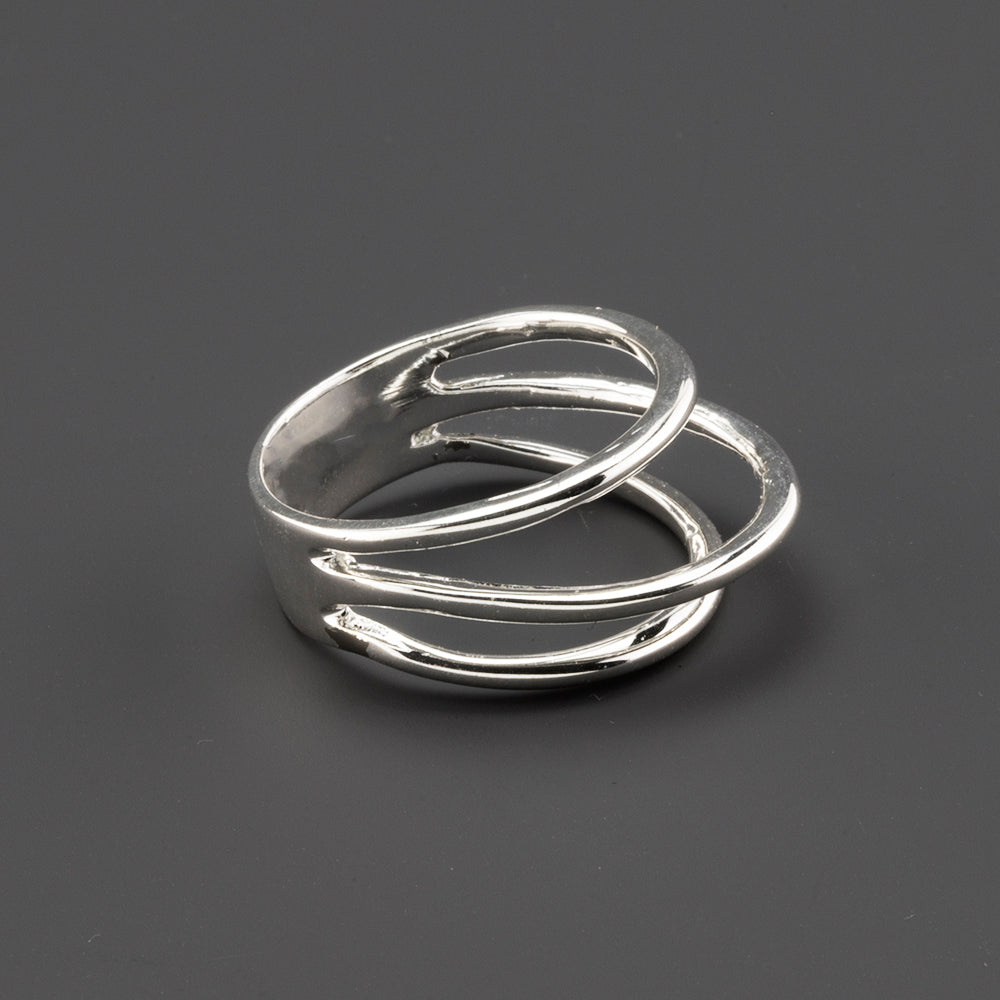 Trilinea Sterling Silver Ring