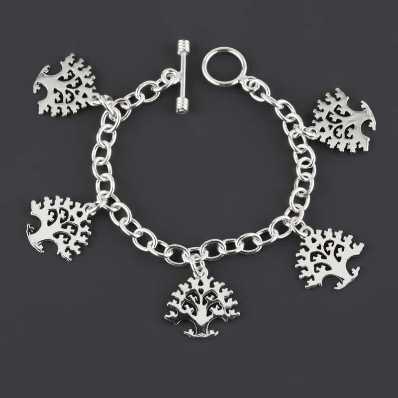 tree of life sterling silver charm bracelet