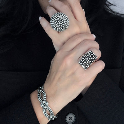 Ehco Dot Taxco Silver Ring