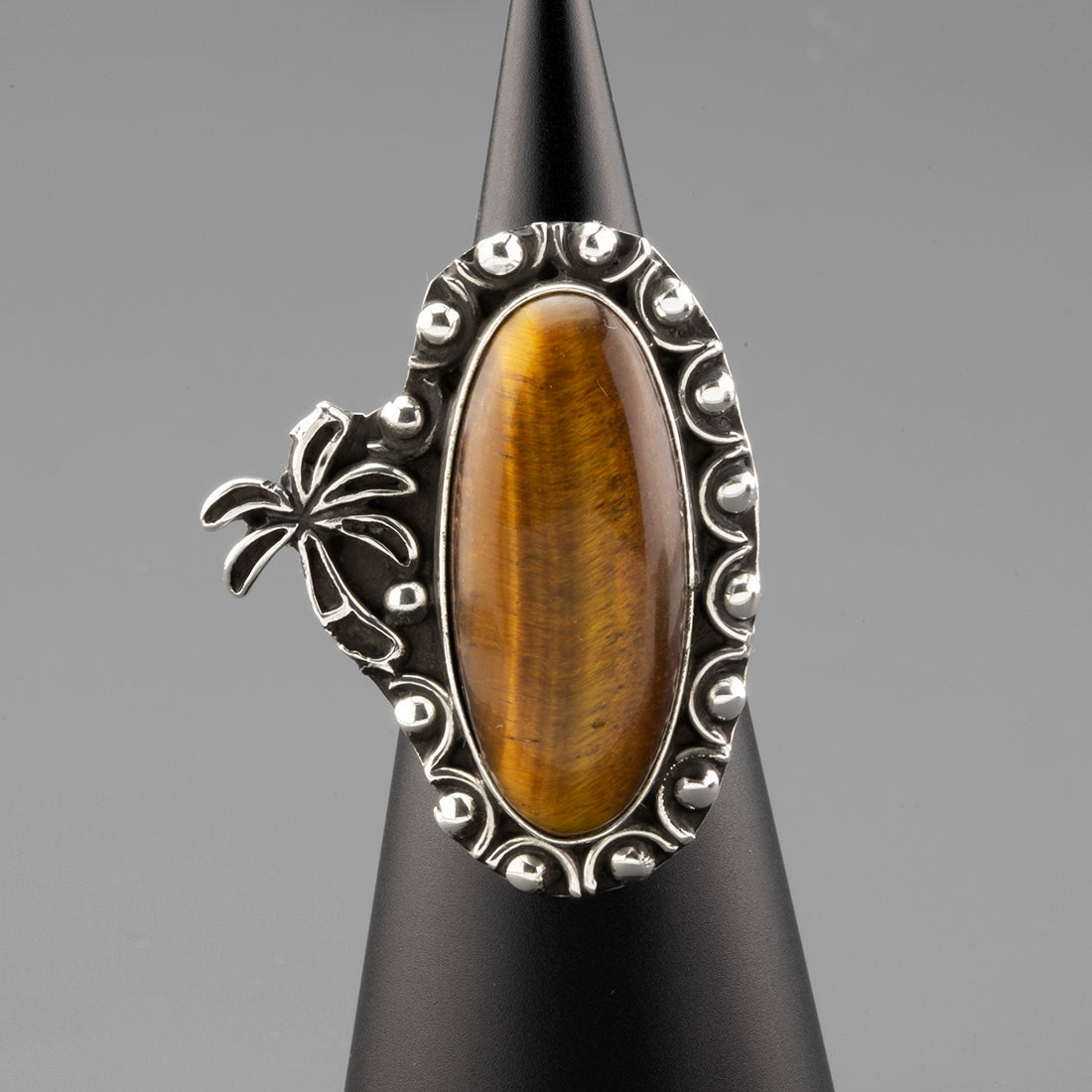 tropical tigers eye ring