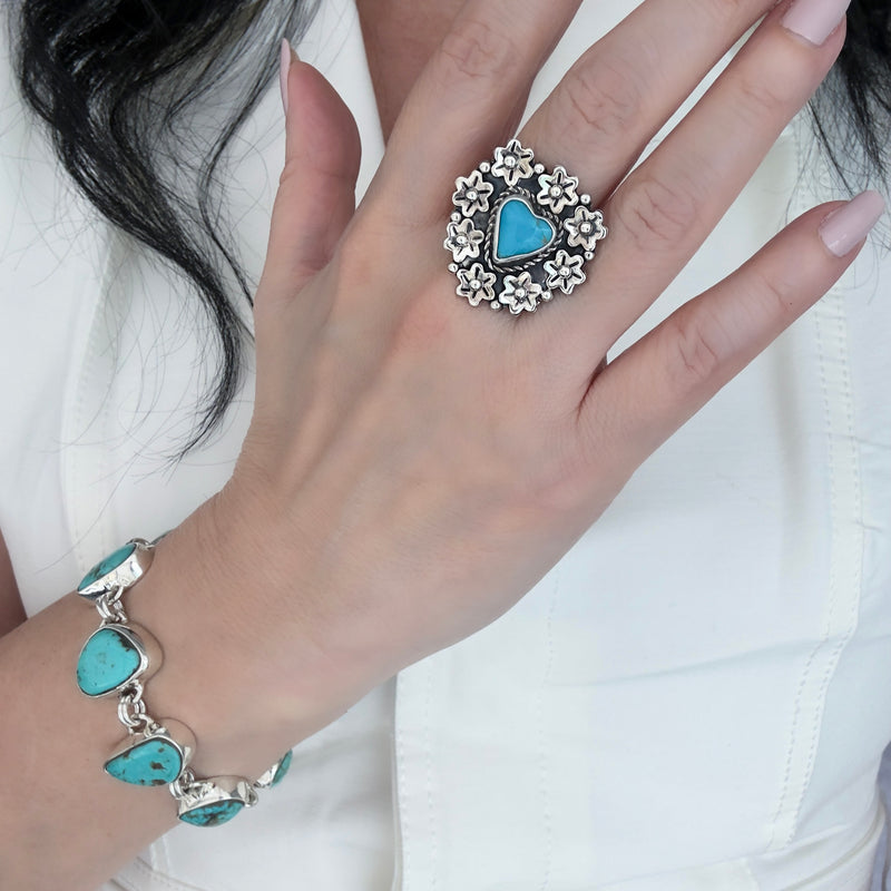 Bonita Turquoise Sterling Silver Ring