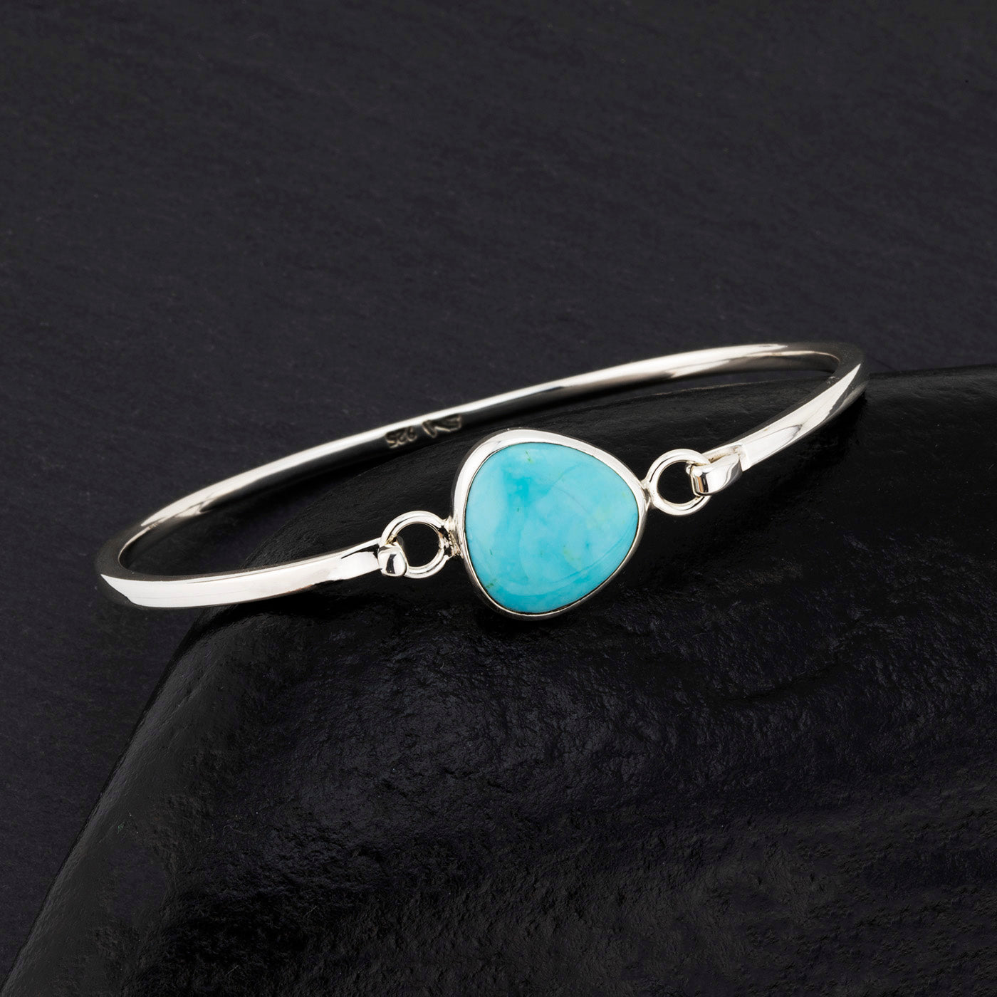Turquoise Clasp Bangle Bracelet