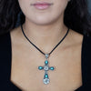 Boho Blessings Turquoise Cross Pendant