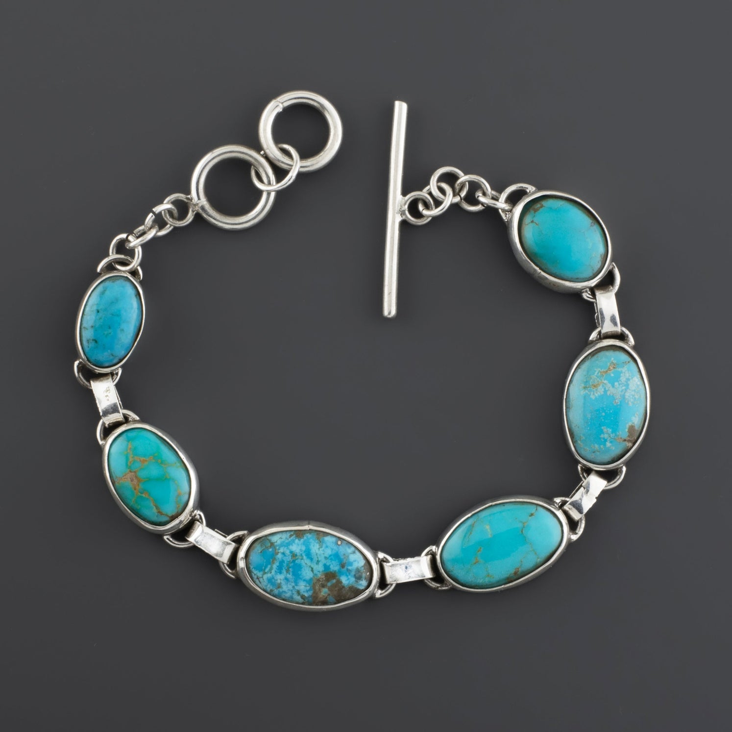 turquoise link bracelet