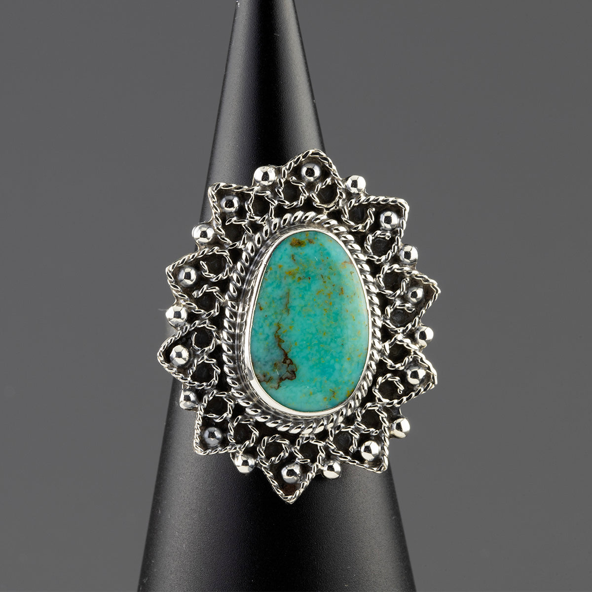 turquoise Mexican silver ring