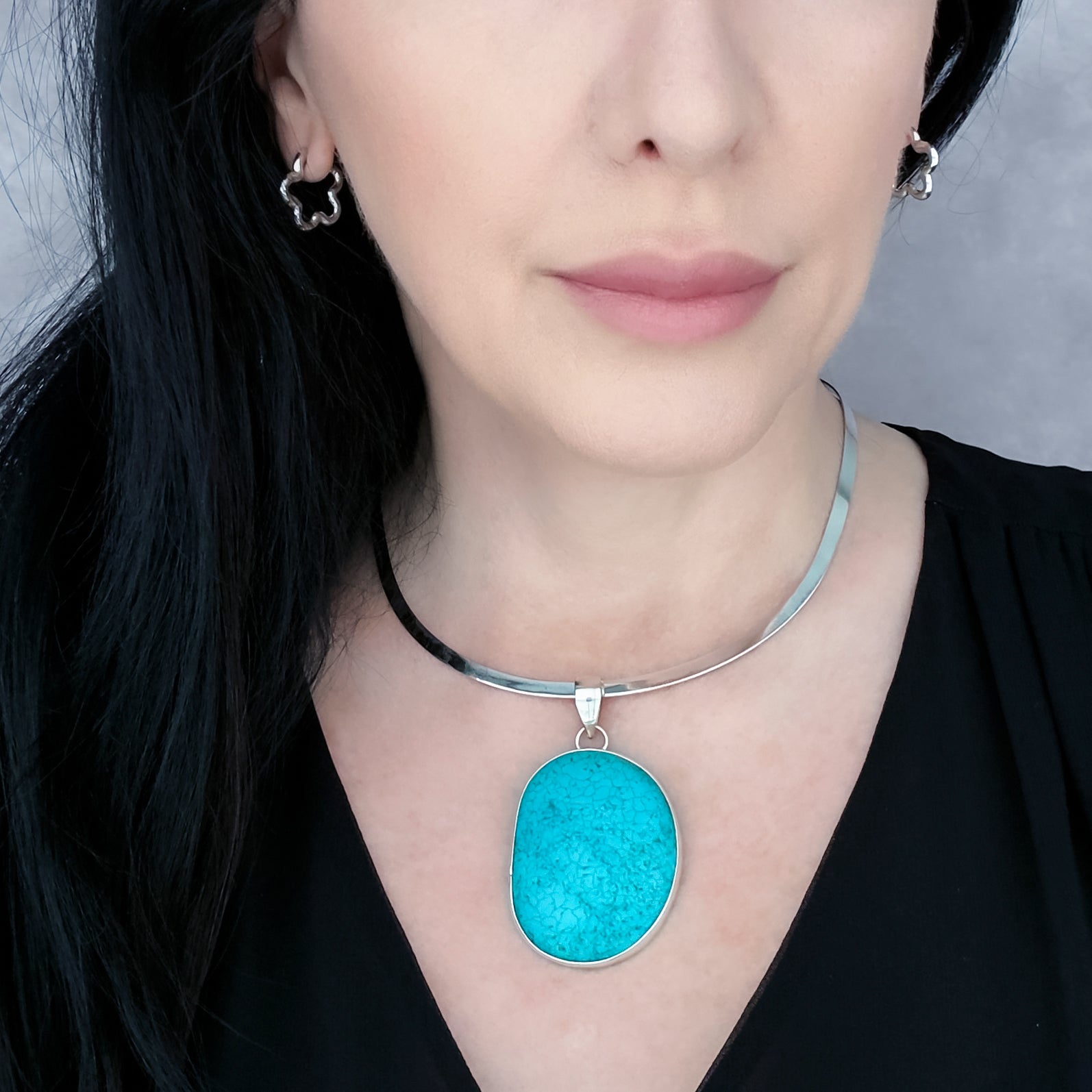 Taxco Sky Turquoise Pendant