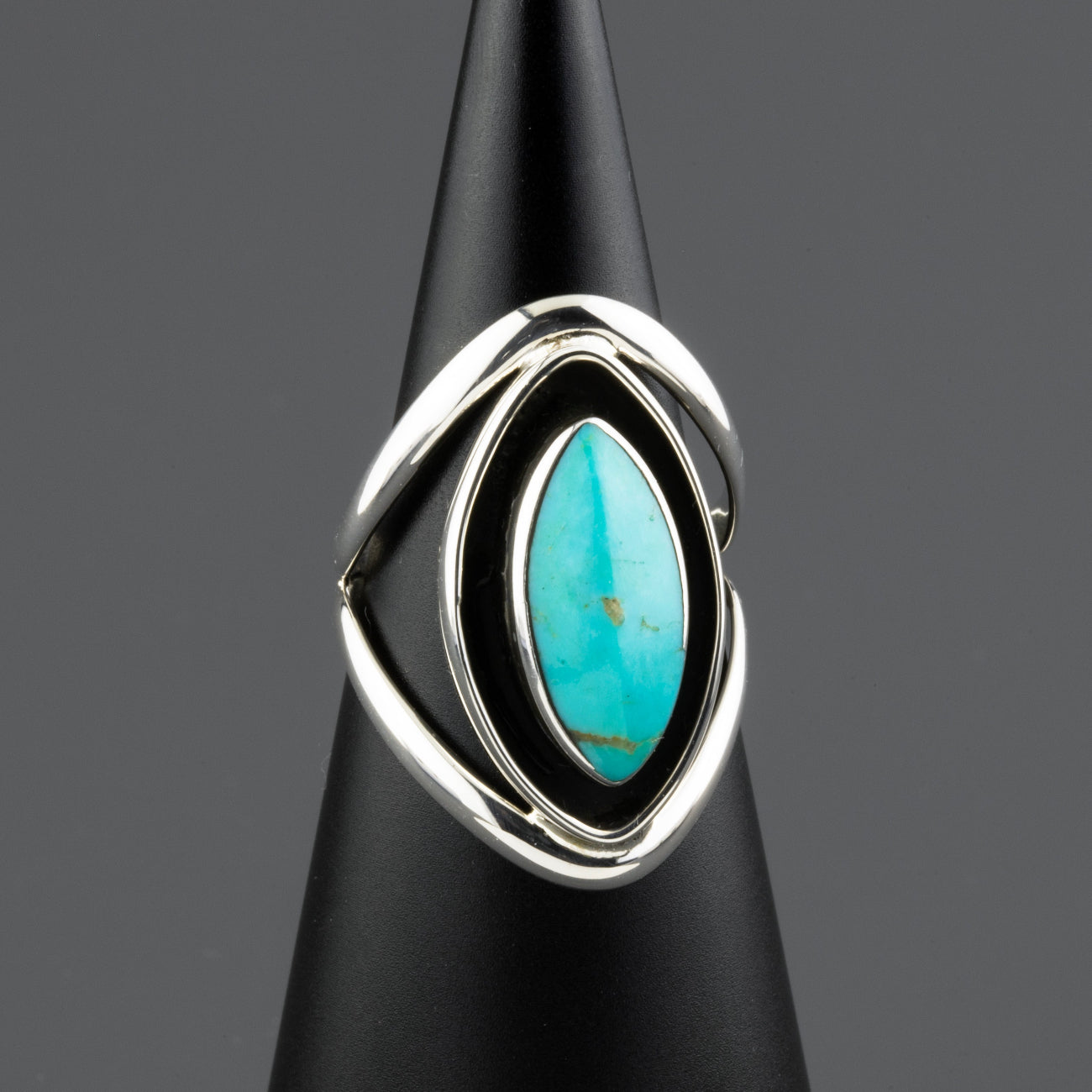 turquoise wander handmade silver ring