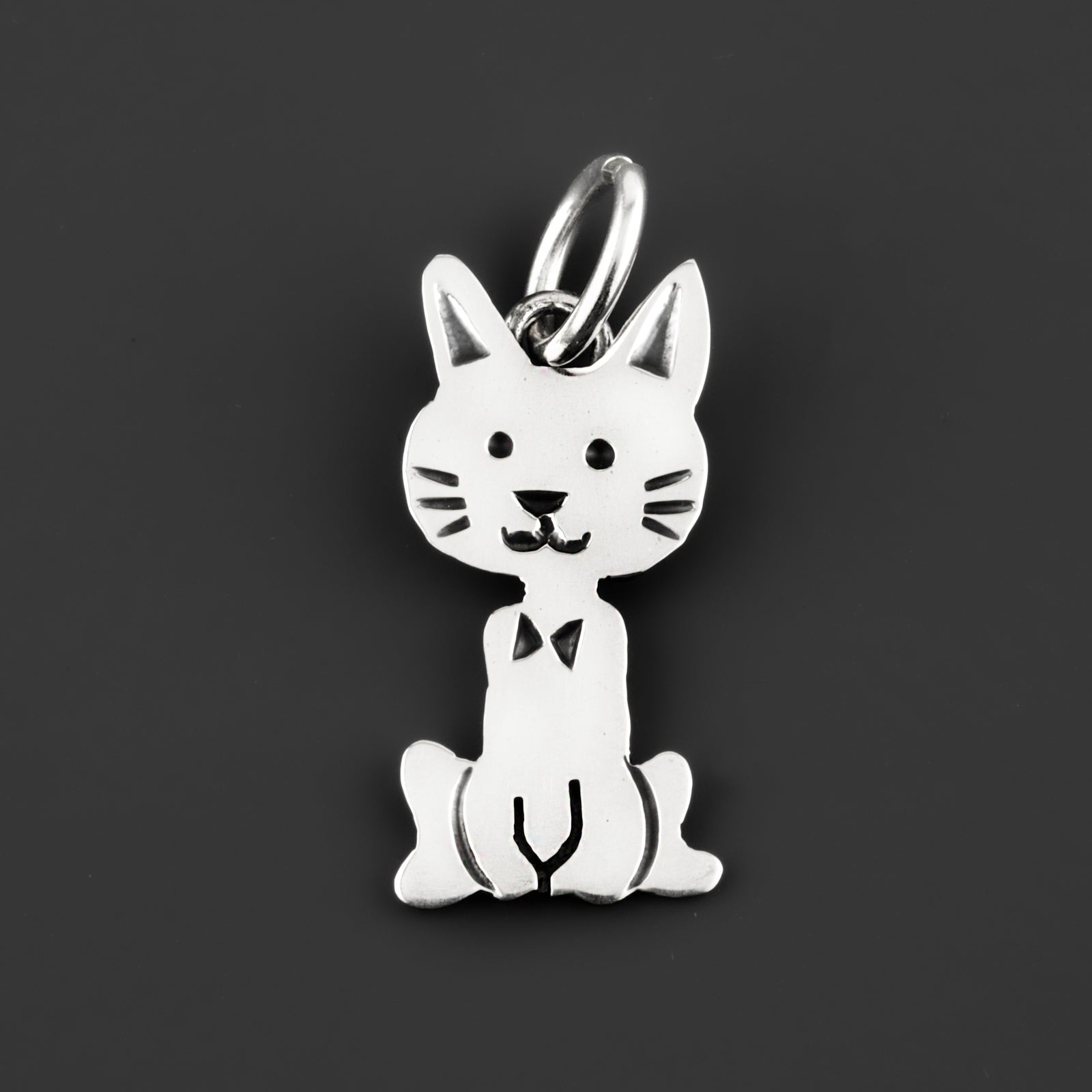 tuxedo cat pendant