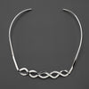 twist of fate sterling silver choker necklace