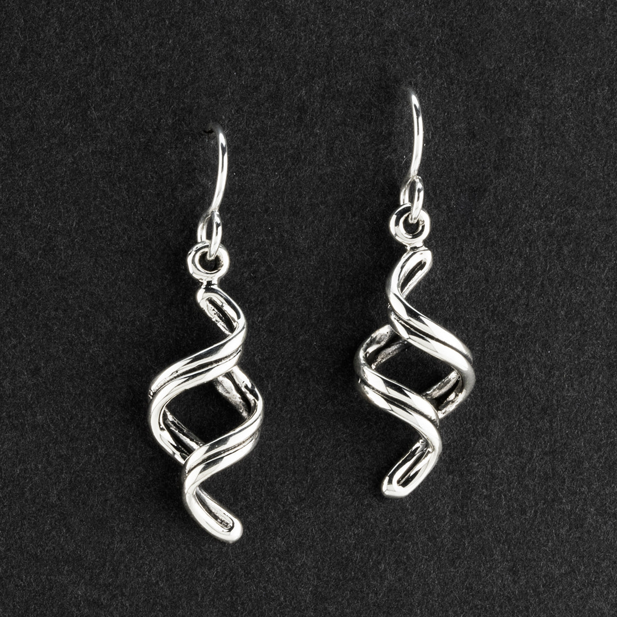 twist of style sterling silver dangle earrings