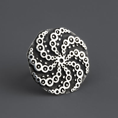 unique handcrafted sterling silver statement ring