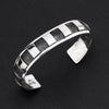 urban grid Taxco silver cuff bracelet