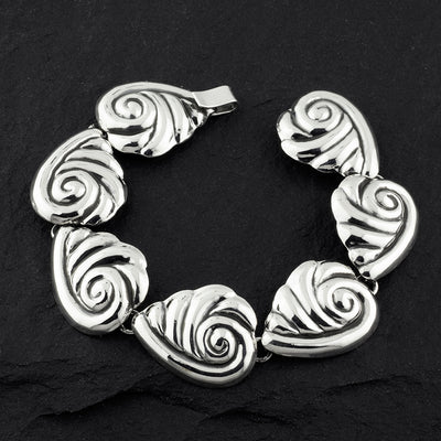 vintage Taxco silver nautilus bracelet