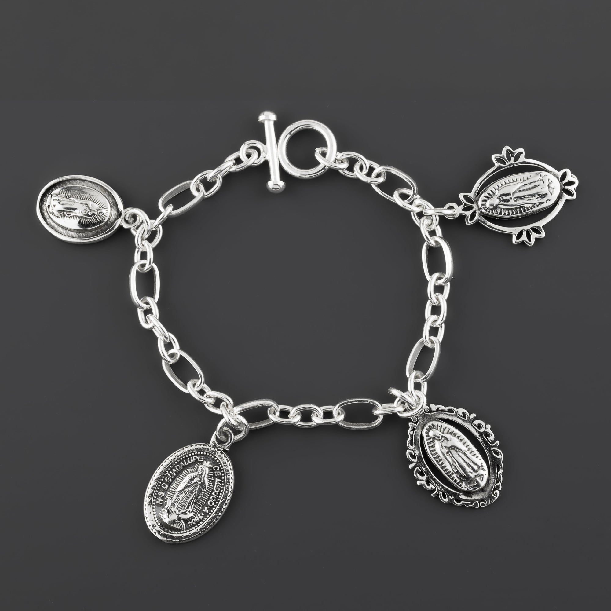 virgen Mary charm bracelet