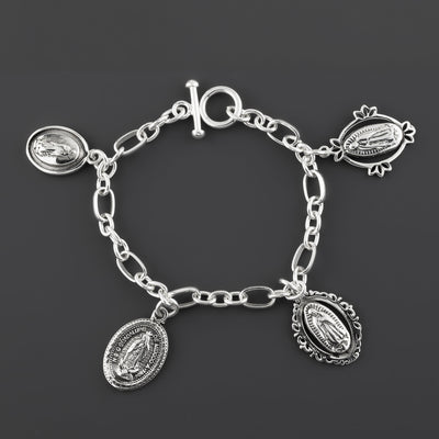virgen Mary charm bracelet